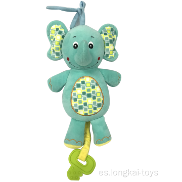 Juguete musical de elefante de peluche